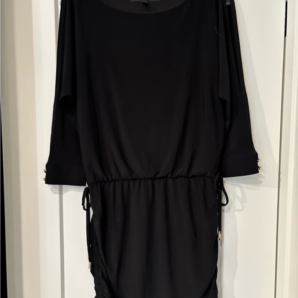 White House Black Market Black Long Sleeve Dress